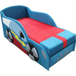 Детская мебель - Кроватка машинка Ribeka Автомобильчик Синий (15M03)
