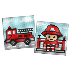 Мозаика - Алмазная мозаика на стикере Ідейка Профессии Пожарный 9 х 9 см (AMS1099) Мозаика - Алмазная мозаика на стикере Ідейка Профессии Пожарный 9 х 9 см (AMS1099)