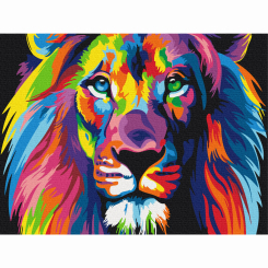 Товары для рисования - Картина по номерам Brushme Радужный лев (RBS8999) Товары для рисования - Картина по номерам Brushme Радужный лев (RBS8999)