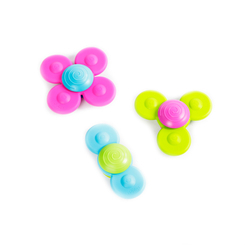 Погремушки, прорезыватели - Набор прорезывателей Fat Brain Toys Whirly Squigz с присосками 3 штуки (F210ML)