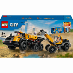 Конструктори LEGO - Конструктор LEGO City Самоскид і фронтальний ковшовий навантажувач (60494)
