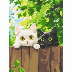 Товари для малювання - Картина за номерами Brushme Пухнасті розвідники 30х40 см (KBS0192)