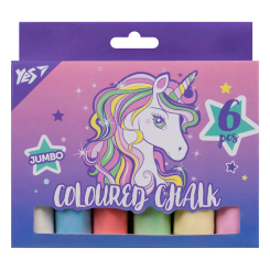 Канцтовары - Мел цветной Yes Glamour 6 шт (400501)