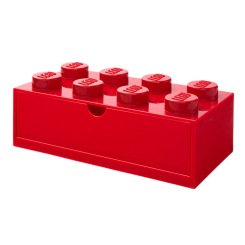 Канцтовары - Настольный органайзер LEGO Lifestyle Кирпич 8 красный (40211730)