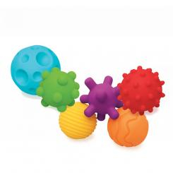 Розвивальні іграшки - Набір текстурних м'ячів Яскраві м'ячики Sensory (005209S)