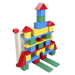 Розвивальні іграшки - Кубики Komarov Toys Будівельник-архітектор (A352)