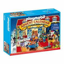 Конструкторы с уникальными деталями - Конструктор Playmobil Адвент календарь Рождественский магазин игрушек (70188) (6336847)