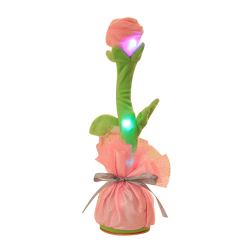 Фігурки персонажів - Говорящий танцююча квітка Троянда Trend-mix 35 см Рожевий (tdx0008292)