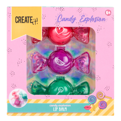 Косметика - Набор бальзамов для губ Create It! Candy Toffee 3 шт (84842) Косметика - Набор бальзамов для губ Create It! Candy Toffee 3 шт (84842)