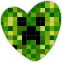 Аксессуары для праздников - Открытка Будинок іграшок Валентинка Майнкрафт (2300006289354)