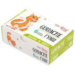 Канцтовары - Набор гуашевых красок ROSA Kids Cats 6 цветов (301101) Канцтовары - Набор гуашевых красок ROSA Kids Cats 6 цветов (301101)