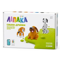 Набори для ліплення - Набір пластиліну Ліпака Собаки-друзяки: Далматинець Турбо, Лабрадор Ням-Ням, Бігль Вокі (60058-UA01) Набори для ліплення - Набір пластиліну Ліпака Собаки-друзяки: Далматинець Турбо, Лабрадор Ням-Ням, Бігль Вокі (60058-UA01)