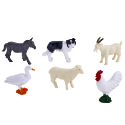 Фигурки животных - Набор фигурок Mojo Ферма жеребенок, утка, собака, козел, петух, ягненок (380080/2) Фигурки животных - Набор фигурок Mojo Ферма жеребенок, утка, собака, козел, петух, ягненок (380080/2)