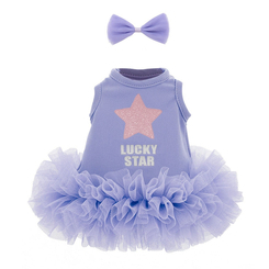 Мягкие животные - Одежда для мягкой игрушки Orange Lucky Yoyo look Лиловая звезда (L032)