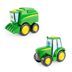 Машинки для малюків - Ігровий набір Tomy John Deere kids Трактор та комбайн (124682)