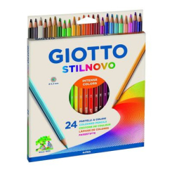 Канцтовари - Олівці кольорові Fila Giotto Stilnovo 24 кольори (25660000)