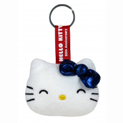Брелоки - Брелок Hello Kitty Хелло Кітті Ювілейна 50 Синій бантик 7 см (760023891/2)