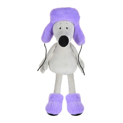 Мягкие животные - Мягкая игрушка Maxi toys Мышонок Носатик в меховой шапочке и валенках 23 см (2024406)