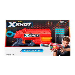 Помпова зброя - Бластер X-Shot Red Excel reflex 6 (36433R)
