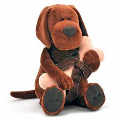 Мягкие животные - Мягкая игрушка Пес Барбос с костью Orange (OS071/30)