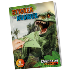 Набори для творчості - Стікербук за номерами Moxy Dinosaur expedition (961030)