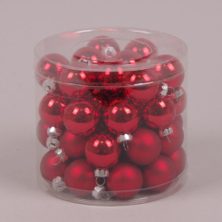 Аксесуари для свят - Кульки скляні Flora D-3 см. 45шт(44539) (MR35682)
