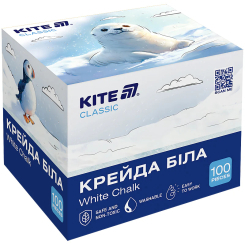 Канцтовары - Мел Kite Classic круглый белый 100 штук (K-079-100)