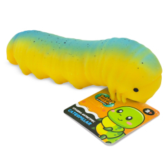 Антистрес іграшки - Іграшка-антистрес YabbaDabba Хробак жовтий з блакитною спинкою (YD2527/3)