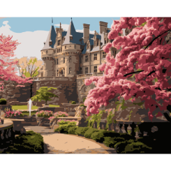 Товары для рисования - Картина по номерам Strateg Сад возле замка 40х50 (VG034)