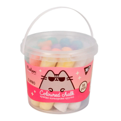 Канцтовары - Мел цветной Yes Pusheen Jumbo в ведре (400479) Канцтовары - Мел цветной Yes Pusheen Jumbo в ведре (400479)
