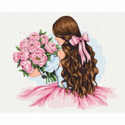 Товари для малювання - Картина за номерами Brushme Півонії в подарунок (BS53730) Товари для малювання - Картина за номерами Brushme Півонії в подарунок (BS53730)