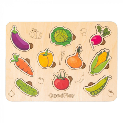Развивающие игрушки - Пазл-сортер Good Play Овощной мир (PS-4-014)