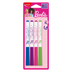 Канцтовары - Набор маркеров Maped Barbie для белой доски (MP.741301)