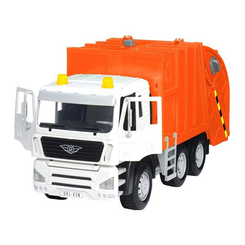 Транспорт і спецтехніка - Машинка Driven Standard Сміттєвоз помаранчевий (WH1100Z)