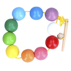 Развивающие игрушки - Игрушка-шнуровка Komarov Toys Цветные шарики (К 153)