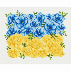 Товари для малювання - Картина за номерами Brushme Квітучий прапор (BS53147)