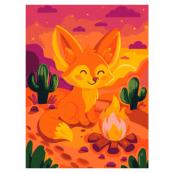 Товари для малювання - Картина за номерами Brushme Подорожі лисеняти (RBS1052)