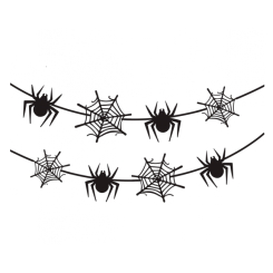 Аксессуары для праздников - Гирлянда бумажная фигурная Yes! Fun Spider Webs 3 м (801182)