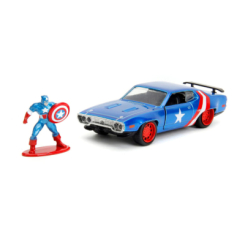 Автомоделі - Автомодель Jada Marvel Avengers Plymouth GTX з фігуркою Капітана Америки (253223024)