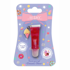 Косметика - Блеск для губ Lukky Dessert gloss Коралловый с ароматом конфет (T26210)