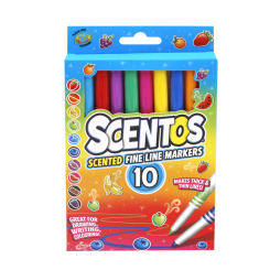 Канцтовари - Набір маркерів Scentos Для тонких ліній 10 кольорів (40720)