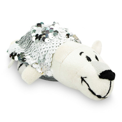 М'які тварини - М'яка іграшка Zooprяtki Хаскі-полярний ведмідь 2 в 1 із паєтками 12 см (558IT-ZPR)