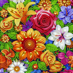 Мозаика - Алмазная мозаика Brushme Цветочная нежность (BH028)
