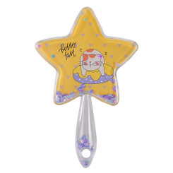 Бижутерия и аксессуары - Зеркало Shantou Jinxing Звезда с блестками желтое (K7302/1)