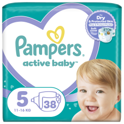 Товары по уходу - Подгузники Pampers Active Baby Junior Эконом Минус 11-16 кг 38 шт (8006540207796) Товары по уходу - Подгузники Pampers Active Baby Junior Эконом Минус 11-16 кг 38 шт (8006540207796)