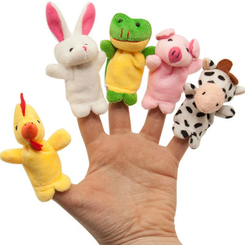 Развивающие игрушки - Набор игрушек на пальцы Baby Team Веселые пушистики (8710)