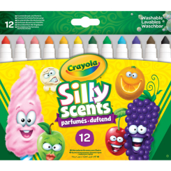 Канцтовары - Набор фломастеров Crayola Silly Scents с ароматом 12 шт (256352.012)