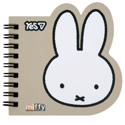 Блокноти - Блокнот Yes Miffy Beige фігурний у клітинку (152183)