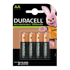 Аккумуляторы и батарейки - Аккумуляторы Duracell Ni-MH АА 1300 мА/ч 4 шт (5000394044982b)