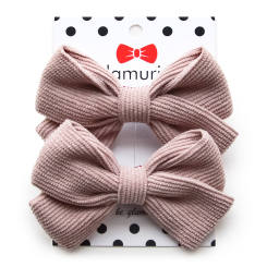 Бижутерия и аксессуары - Бантики Glamurino Tina микровельвет бежевая пудра 2 шт (2112.14) Бижутерия и аксессуары - Бантики Glamurino Tina микровельвет бежевая пудра 2 шт (2112.14)